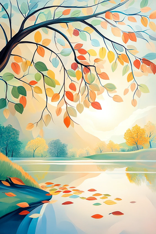 树枝落叶与暗空