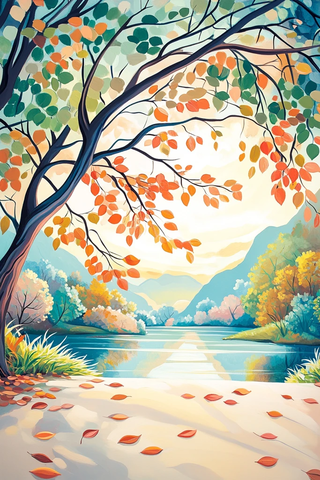 树枝落叶与暗空