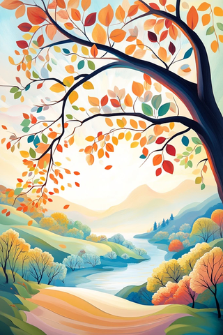 树枝落叶与暗空