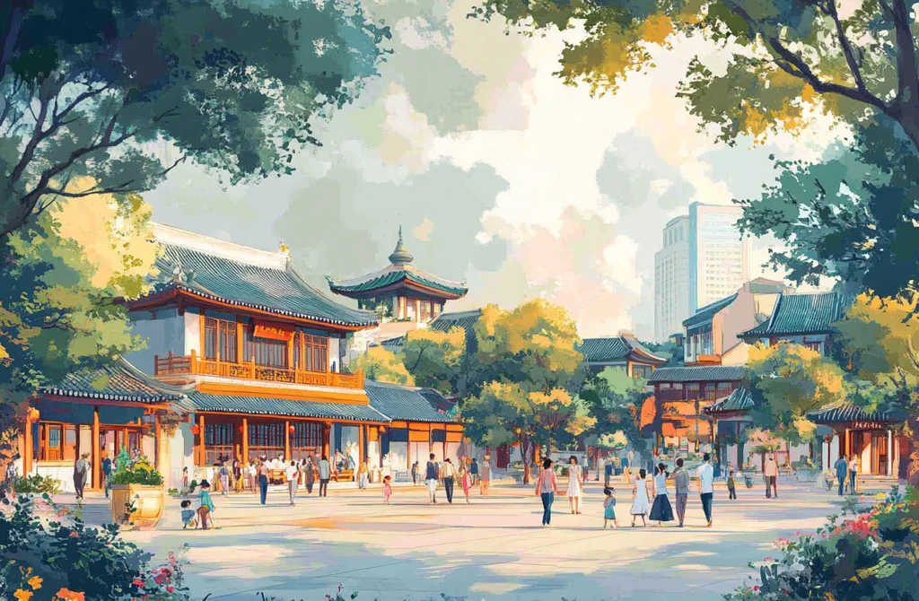 人们互动的场景