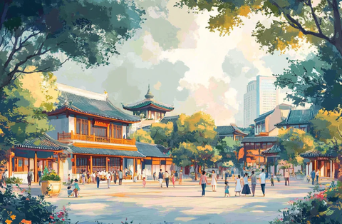 人们互动的场景