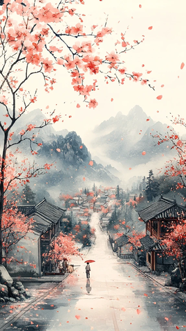 清明细雨杏花村