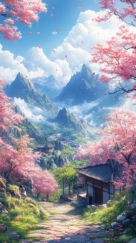 桃花山景