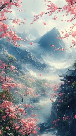 桃花山景