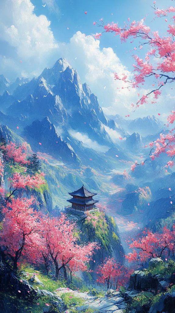 桃花山景