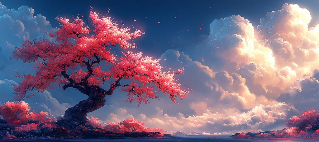 梅树花开吉祥云