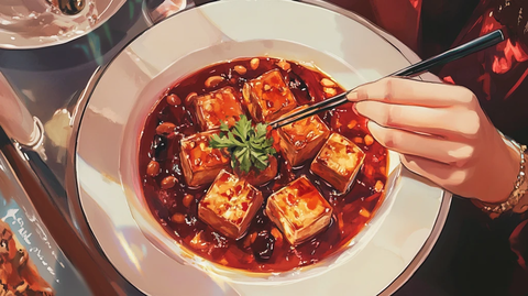 手绘麻婆豆腐