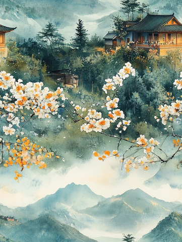 儿童山坡玩耍图