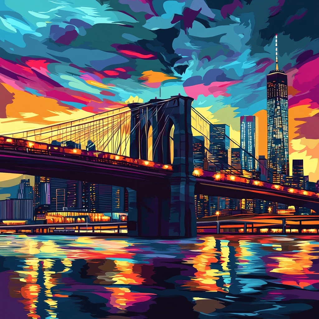 纽约景点纽约插画