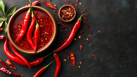 辣椒酱俯拍