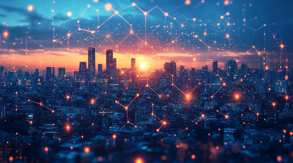 蓝白建筑数据流