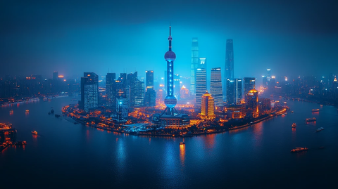 蓝光汇聚未来图景