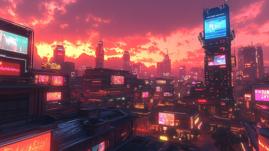 蓝光塔与数码屏