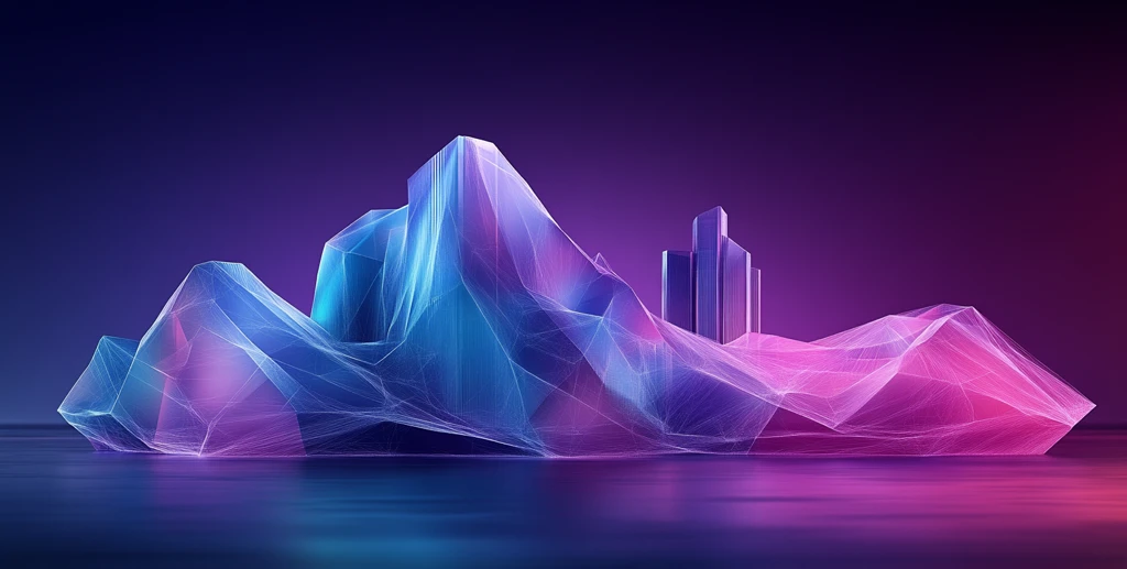 建筑低多边形背景