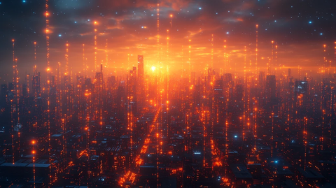 网络城市轮廓线