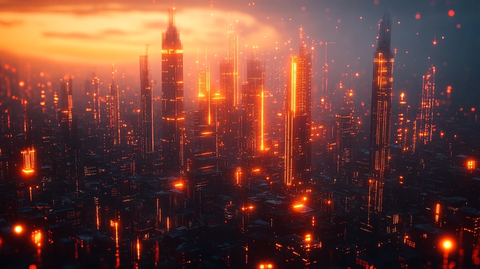 网络城市轮廓线