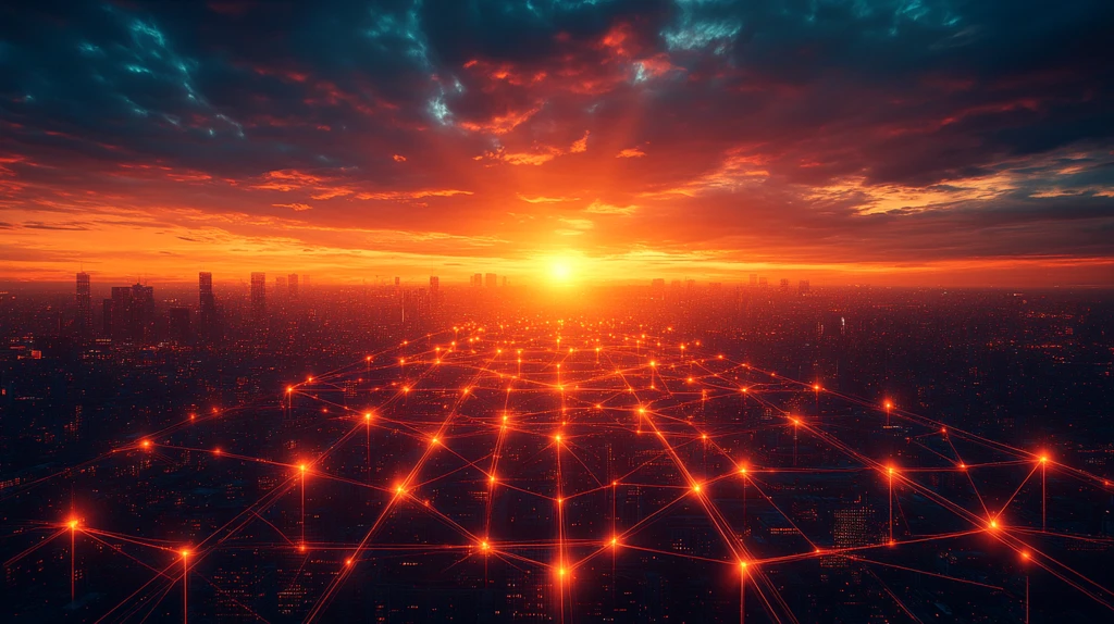 网络节点线条图