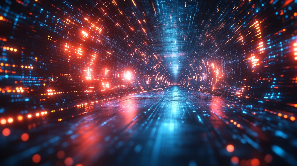 蓝红光束立方背景