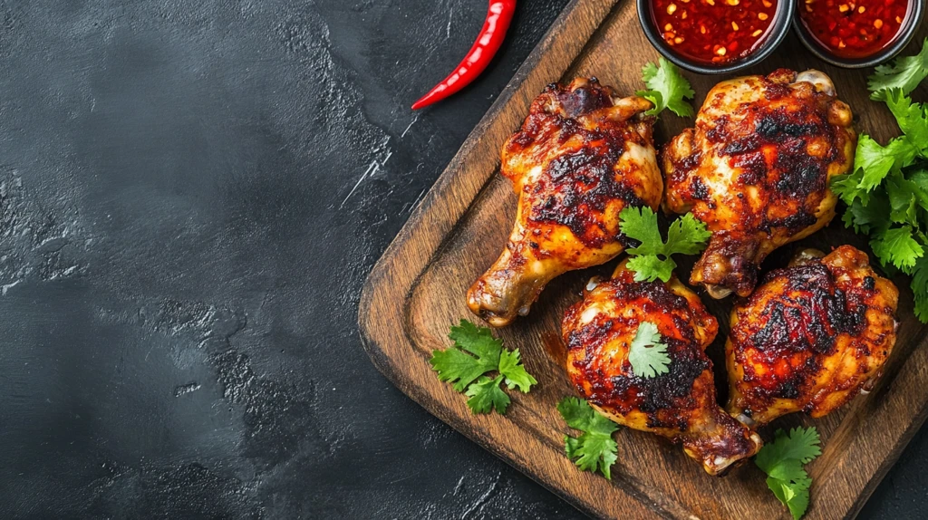 香辣烤鸡腿鸡大腿