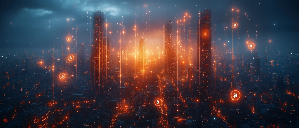 加密城市数字背景