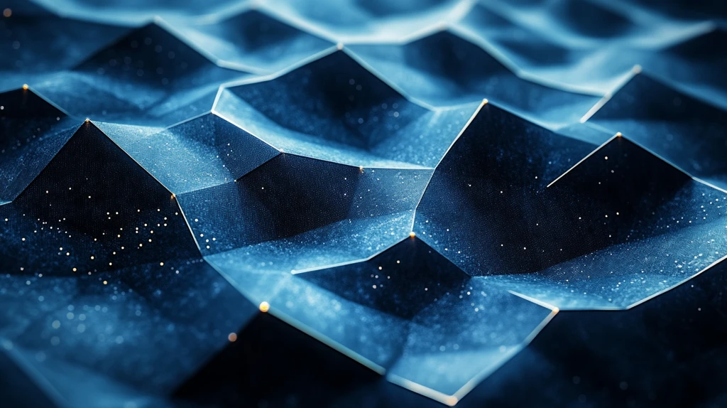 科技蓝线立方分布