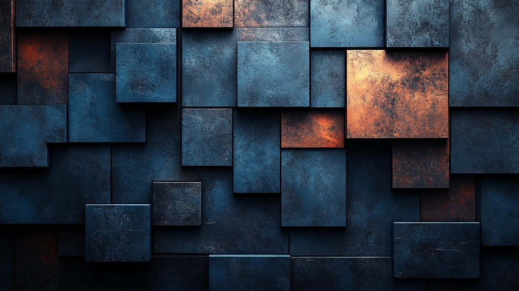 科技蓝线立方分布