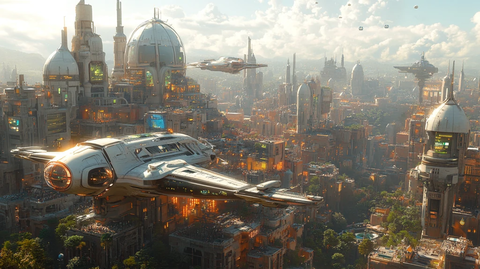 飞行汽车科技城市