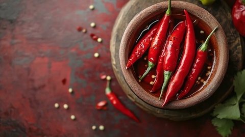 高清唯美辣椒特写