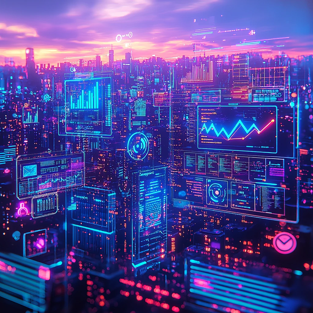 数据策略城市夜景