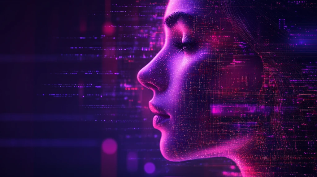 紫色暗灰渐变科技封面