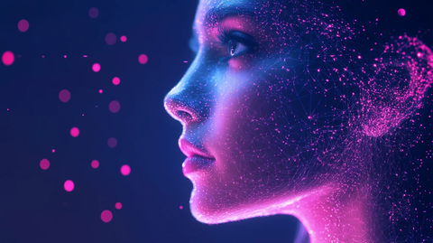 紫色暗灰渐变科技封面