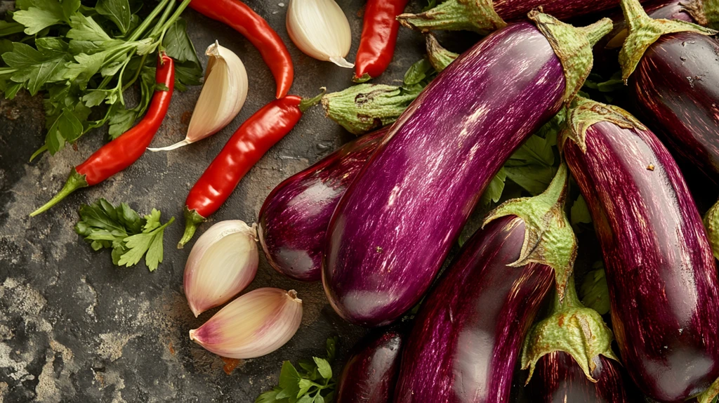 紫色瓜果蔬菜植物