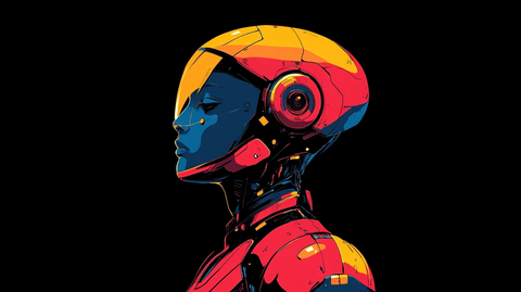 人形机器人线条