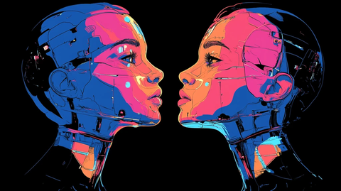 人形机器人线条