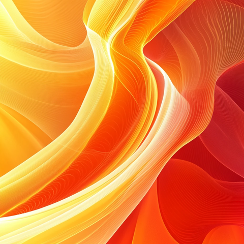 橘红色动感曲线背景