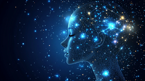 数字人类发光头像