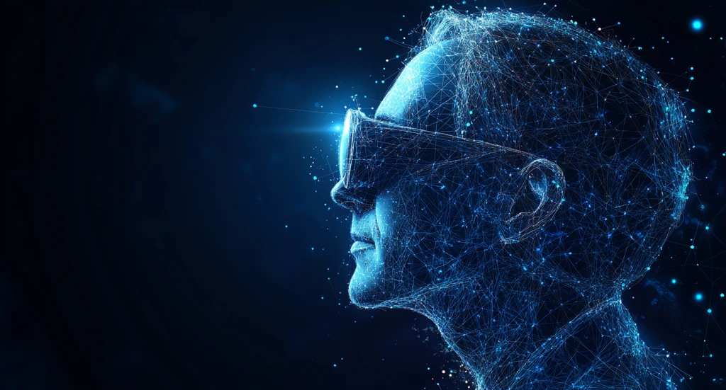 虚拟现实低多边形头像