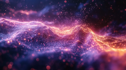 紫色蓝色数据线条