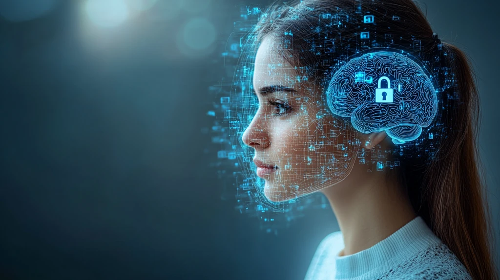 白底蓝光脑图锁