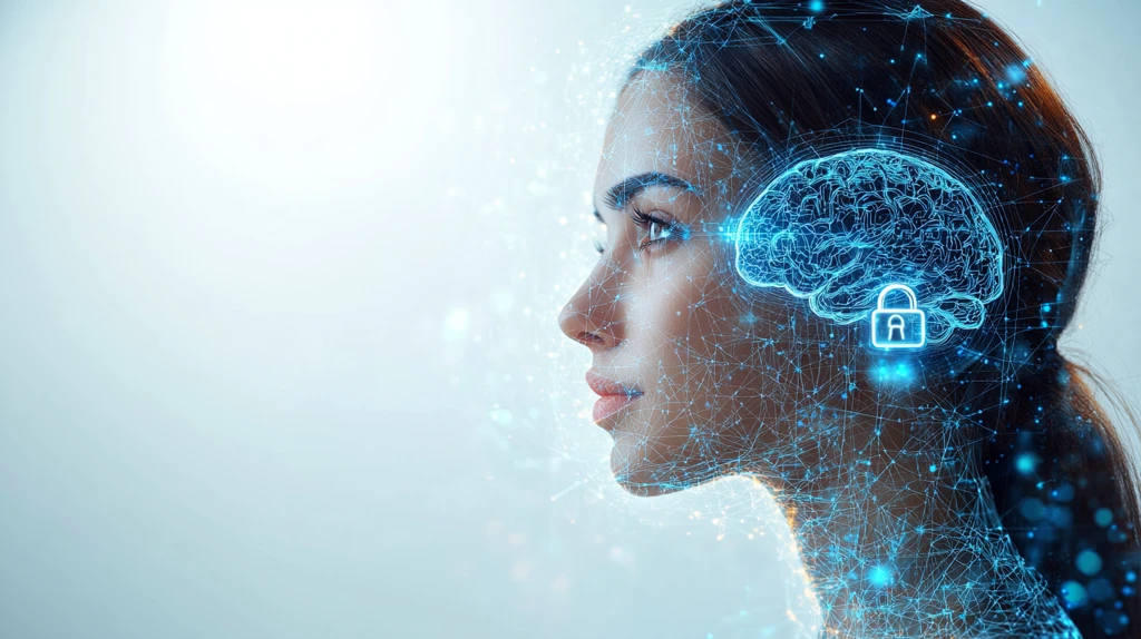 白底蓝光脑图锁