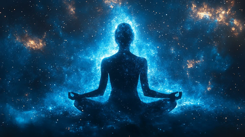 宇宙蓝色身影线形