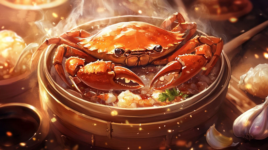 蟹煲插画