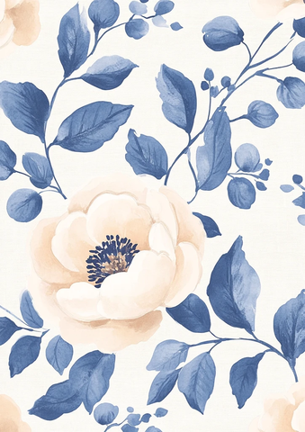 灰色印花花卉图案