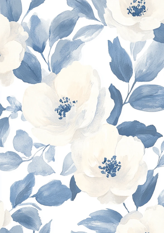 灰色印花花卉图案