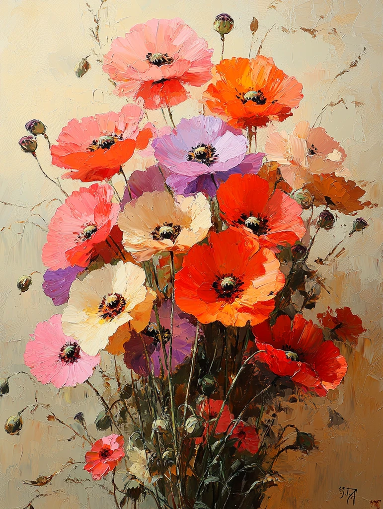 风信子多彩花束