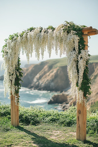 白紫藤飘逸入框