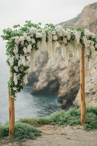 白紫藤飘逸入框