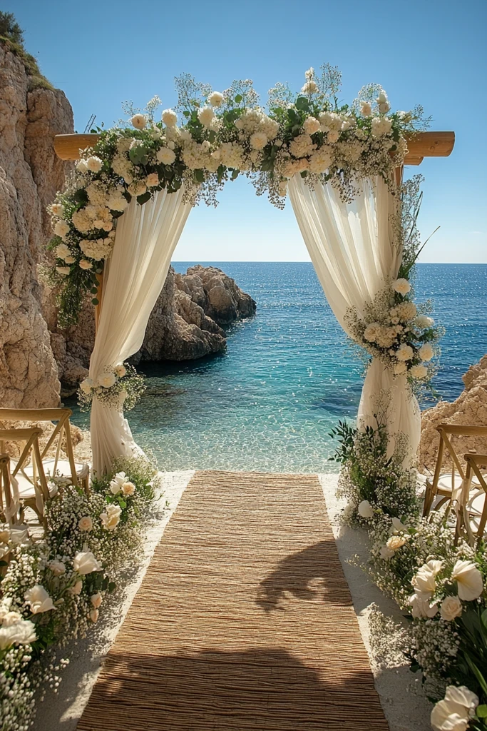 海草编织婚礼祭坛