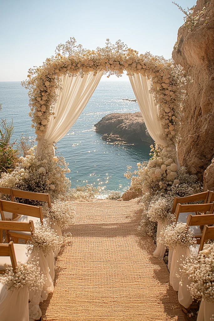 海草编织婚礼祭坛