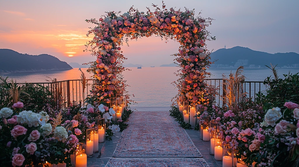 梦幻婚礼花艺拱门